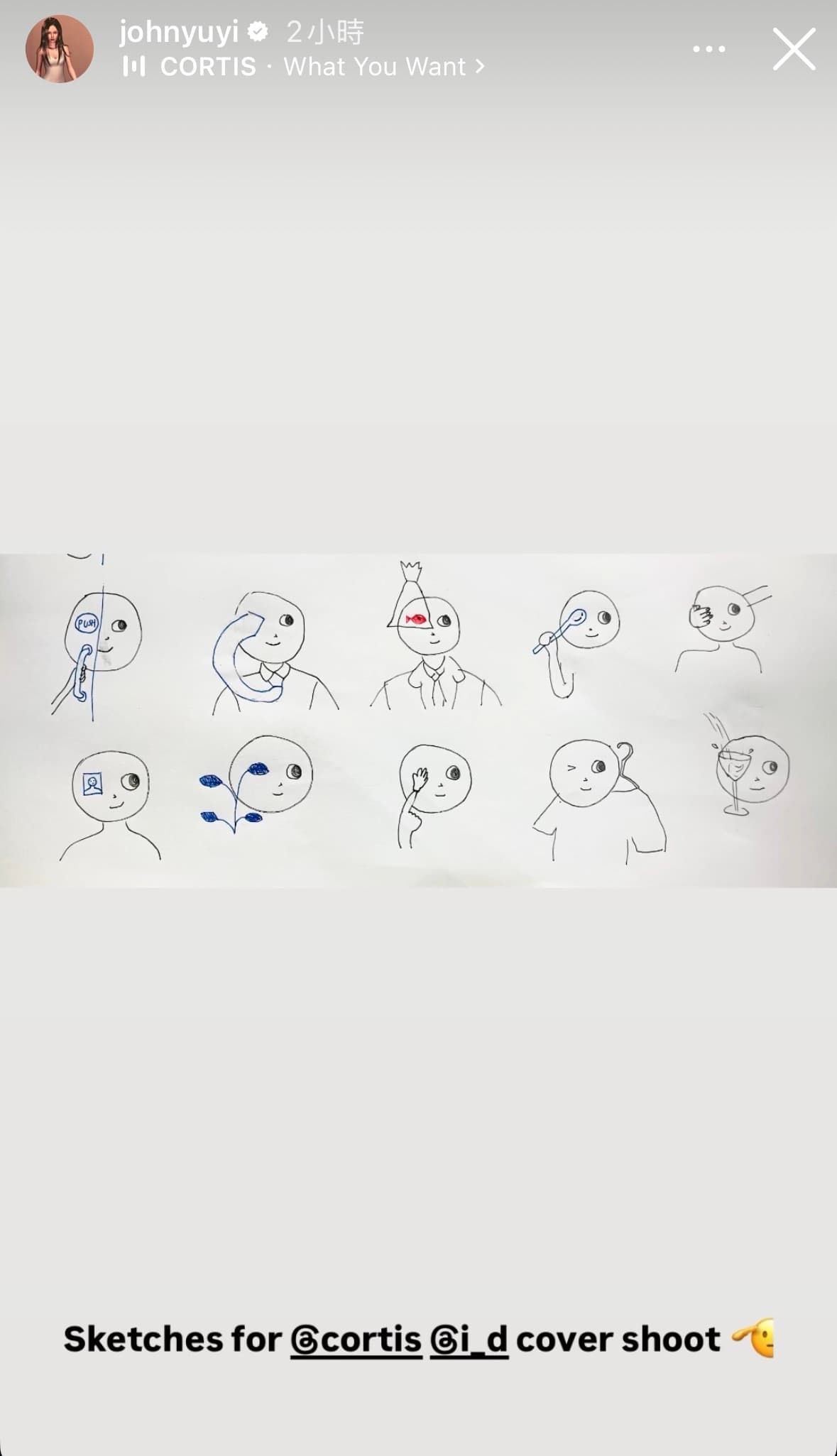 i-d攝影師：江宥儀 雜誌草圖